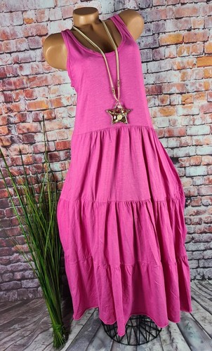 Maxi stufen kleid - maxi, langes