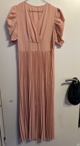 Maxi kleid bodenlang rosa - kleid,