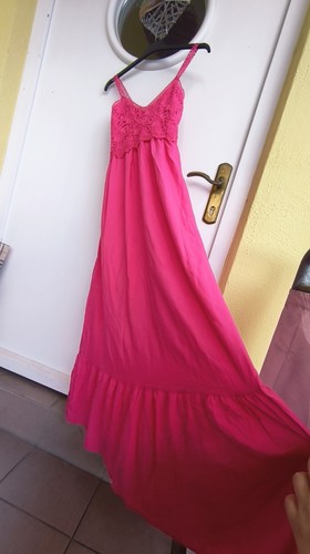 Maxikleid bodenlang kleid - bodenlang, pink