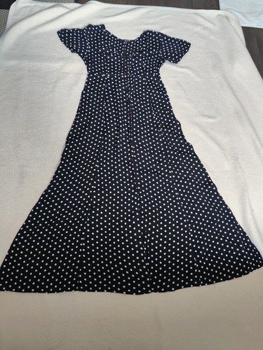 Kleid dunkelblau punkte - gr.,