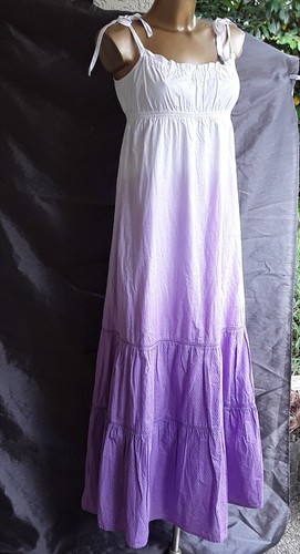 Esprit maxi kleid - maxi-kleid, lila-weiß