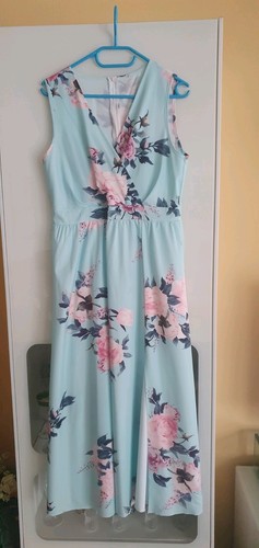 Kleid floral türkis - floral,