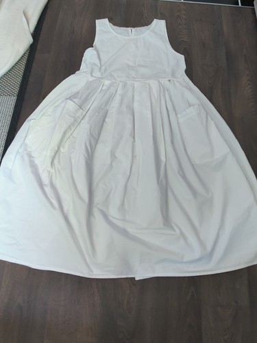 Kleid weiß ärmellos - gr.,
