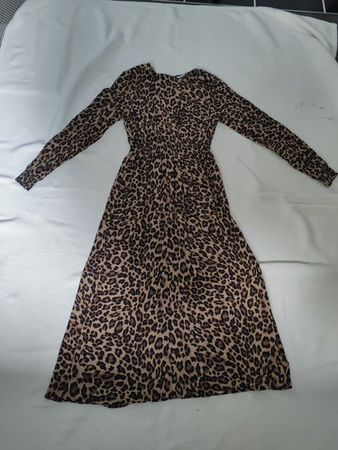 Kleid langarm leoprint - gr.,
